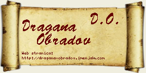 Dragana Obradov vizit kartica